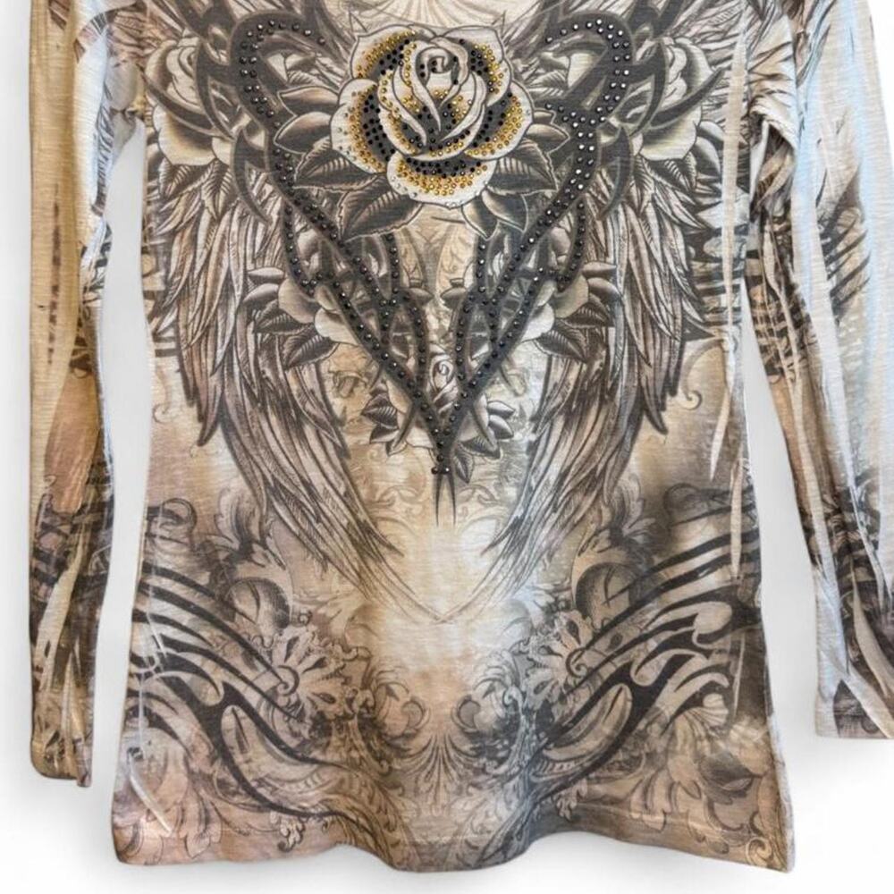 Vintage cappuccino graphic long sleeve